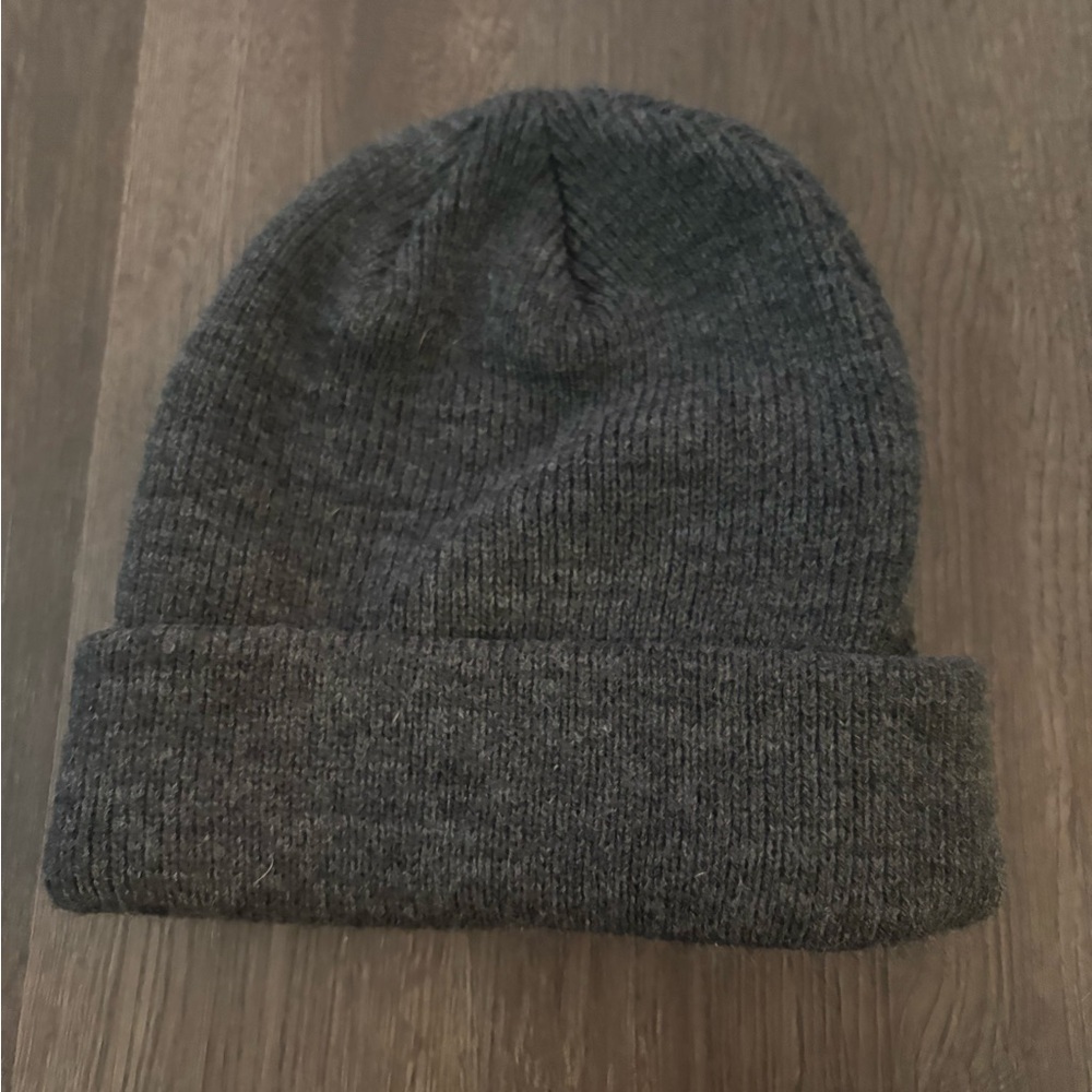 Dark Gray Knit Beanie